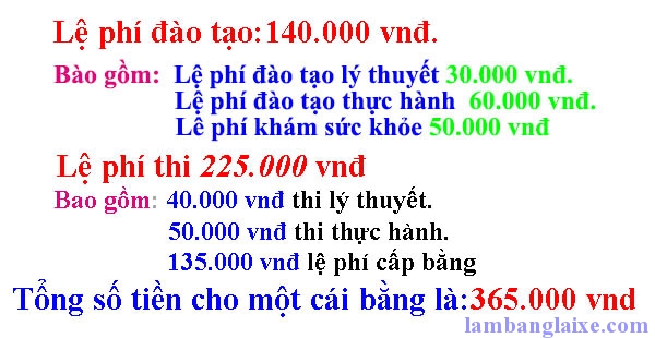 giá thi bằng lái xe máy